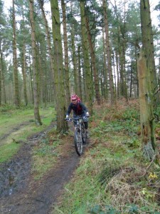 Graham on the Manners Wood singletrack. 
