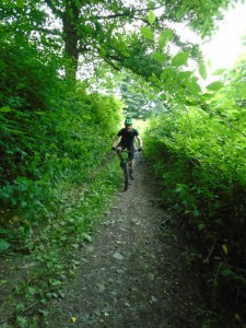 Tom in the Ceiriog valley on the trail from Pontfadog.