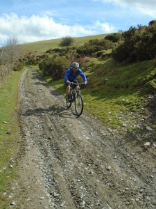 Mark on the Three Trees descent back to Llangollen. 