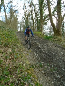 Martin on the Dolywern descent into the Ceiriog Valley. 
