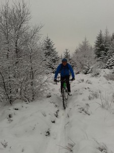 Tim on the Heald Brow Pasture singletrack.  