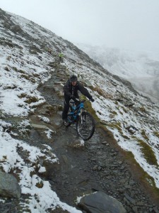 Mark descending the Snowdon Ranger Path.   