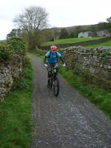 Brian on the Low Lane track in Swaledale.