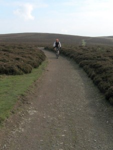 Paul riding to the Motts Road junction. 