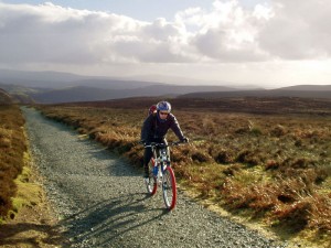 Paul at the top of the Cardingmill Valley, Motts Road climb.     