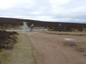 Rich at the Shooting Box junction on Long Mynd.