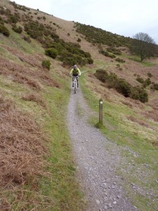 Rich at the bottom of the Batch singletrack.
