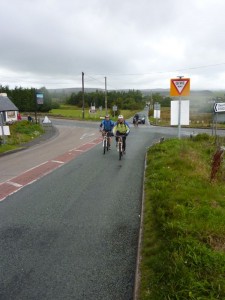 David and Andy at the Moors Inn junction.  