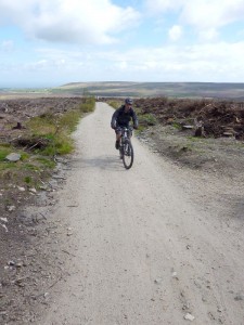 Mike on the first climb at Llandegla.  