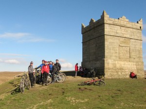 At the tower on Rivington Pike. 