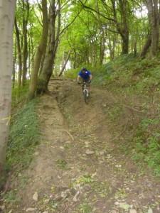 Martin on the Manners Wood descent. 