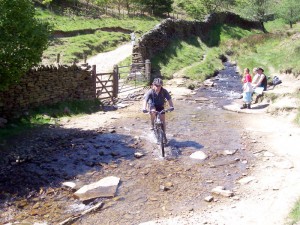 Paul at Jaggers Clough ford.  