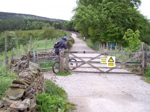 Col (flattyres) at the gate into Macc Forest. 