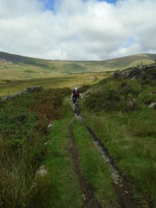 Libby on the Bryn Castell climb.