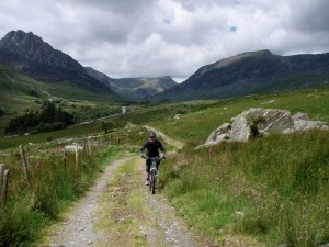 Col (flattyres) climbing out of the Ogwen Valley. 
