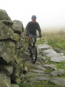 Col (flattyres) on the Bwlch y Rhiwgyr climb. 