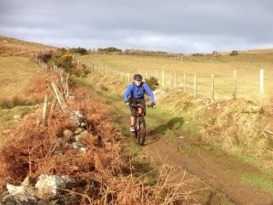 Col (flattyres) on the, slippery if wet, Pant-gwyn descent.
