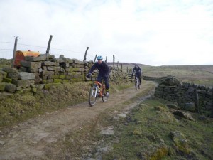 Dan and John at the bottom of the Shackleton Moor descent.