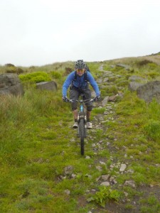 Col (flattyres) on the Whirlaw Common descent. 